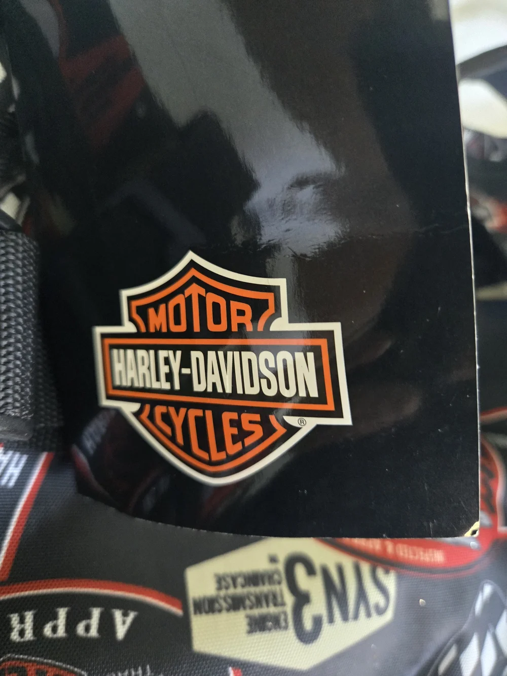Harley-Davidson Black & Orange Duffel Bag